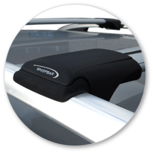 Subaru Tribeca with Rails 2008-2014  Yakima Rail Bar Roof Racks Black (S46YB) - Image 3