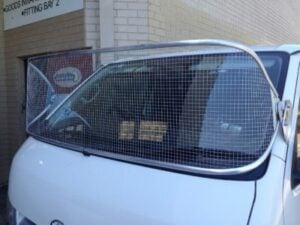 Toyota 75-79 Series LandCruiser Silver 450mm Windscreen Stone Protector - Image 3