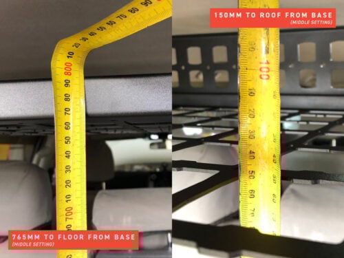 Toyota Prado 150 Kaon KS0640 Rear Roof Shelf (Standalone) - Image 7