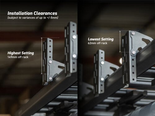 Kaon KS0465 Universal 270 Degree Awning Bracket Set - to suit Cross Bars & Platform Racks - Image 5