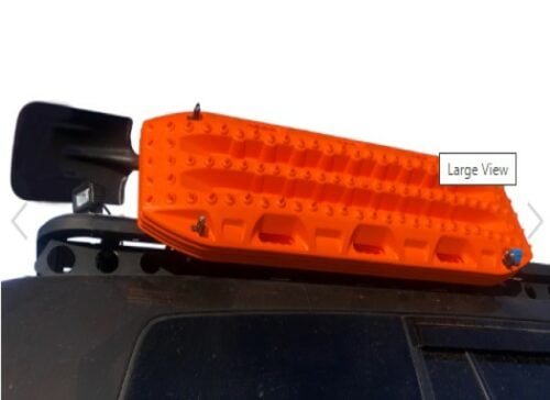 MaxTrax Roof Rack Mount on a roof rack