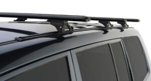 Mitsubishi Pajero 4dr NM-X  Rhino Rack Track Mount Vortex 3 Bar System (JA2562) - Image 2