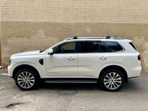 Ford Everest Next Gen Oct 2022on (with raised rails) Yakima Black flush Roof Racks (S27YB/K328) - Image 3