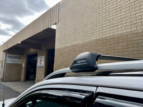 Ford Everest Next Gen Oct 2022on (with raised rails) Yakima Black flush Roof Racks (S27YB/K328) - Image 13