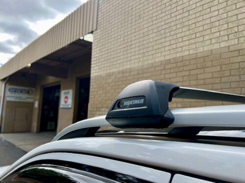 Ford Everest Next Gen Oct 2022on (with raised rails) Yakima Black flush Roof Racks (S27YB/K328) - Image 12