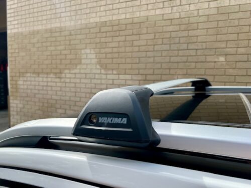 Ford Everest Next Gen Oct 2022on (with raised rails) Yakima Black flush Roof Racks (S27YB/K328) - Image 8