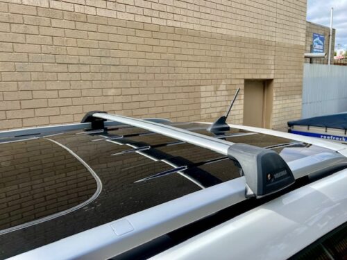 Ford Everest Next Gen Oct 2022on (with raised rails) Yakima Black flush Roof Racks (S27YB/K328) - Image 7