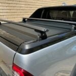 Toyota Hilux Rogue Dual Cab Rear Tub Rhino Rack Black Vortex Bars (2) (RLT600/VA150B)
