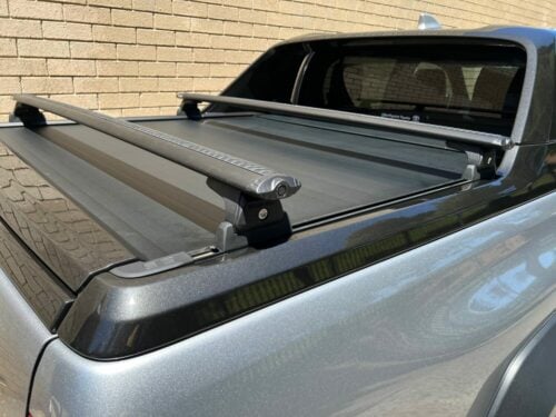 Toyota Hilux Rogue Dual Cab Rear Tub Rhino Rack Black Vortex Bars (2) (RLT600/VA150B) - Image 5