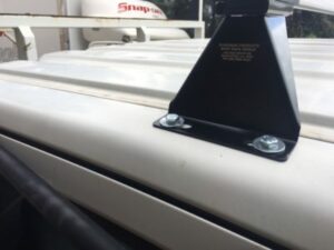 Hino 700 series Truck Roof Rack Light Bar 2400mm, 70mm tall legs (Silver) - Image 8