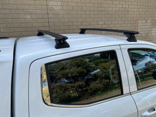LDV T60 Dual Cab Oct 2017on (no rails) Pad Mounted Rhino-Rack Vortex Roof Racks (pr) - Image 7