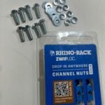 Rhino-Rack HSIT 6mm SWIFLOC Channel nuts & 20mm long bolts & washers (8 Pack)