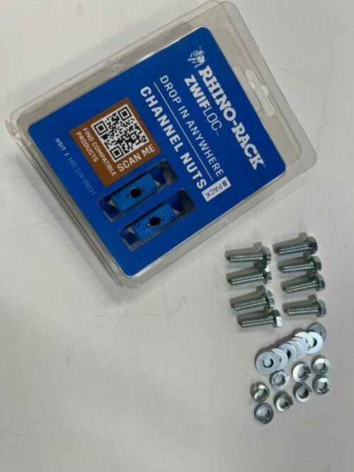 Rhino-Rack HSIT 6mm ZWIFLOC Channel nuts, 20mm long bolts and washers (8 Pack) - Image 8