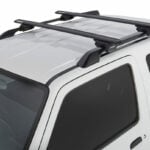 Suzuki Jimny 1998-2018 With Roof Rails Rhino-Rack Black Vortex Bars (JC-01567)