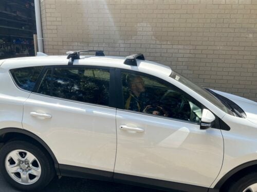 Toyota RAV4 GX (no factory rails) 2019on Thru Yakima Black Roof Racks (S16YB/K1154)
