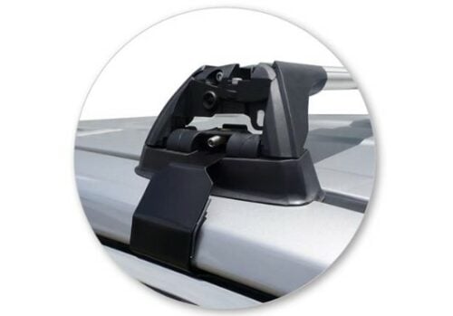 Toyota RAV4 GX (no factory rails) 05/2019on Flush Yakima Black Roof Racks (S26YB/K1154) - Image 3