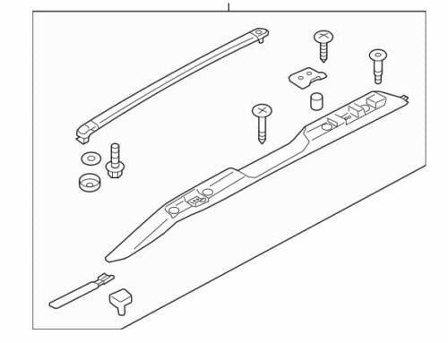 Subaru Outback Gen5 2015-2020 (remove swing across bars) Rhino Vortex Cross Bars (VA126B) - Image 10