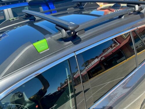 Subaru Outback Sport With Roof Rails 2021on Thule Wingbar Evo Roof Racks (pr) Black (711320/710410) - Image 4
