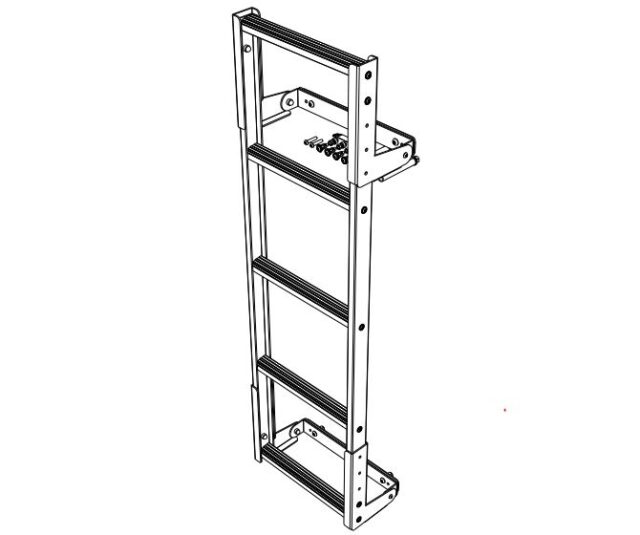 Ladde R Front Front Runner LADD018 Universal Short (5 steps 1480mm) Rear Door Ladder ...