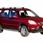 Honda CR-V 12/2001-01/2007 Yakima Silver Thru Bar Roof Racks (pr) (S16Y/K452)