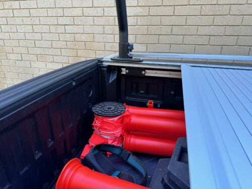 Ford Ranger Wildtrak 2022on Next Gen Rear Roller Shutter Trade Rack - Textured black - Image 8
