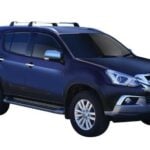 Isuzu MU-X LS-T 4dr SUV With Roof Rails 2013-July 2021 Yakima FlushBar Silver (2) (S25Y/K710)