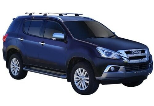 Isuzu MU-X LS-T  With Roof Rails 2013-July 2021 Pro Rack ThruBar Silver (2) (S17Y/K710) - Image 2