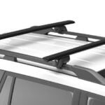 Kia Sportage Oct 2021on (with raised rails) Yakima JetStream Thru Bar Black (2) (9813501/9813064)