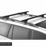 Nissan Xtrail T32 (with raised rails) 2014-2022 Yakima JetStream FX Flush Bar Black (2) (9813702/9813701/9813074)
