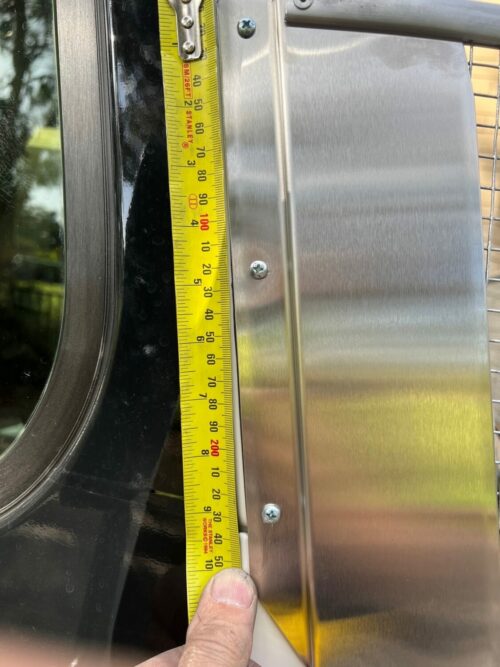 Toyota Coaster Bus 2017onward Silver Windscreen Stone Protector - Image 4