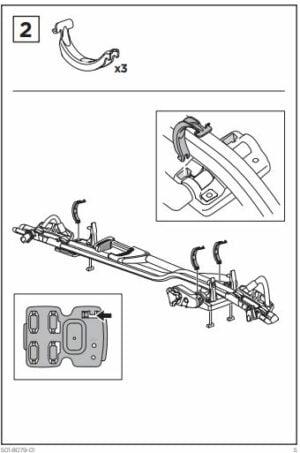 Thule ProRide SquareBar/Oval bar Adapter 889500 - Image 2