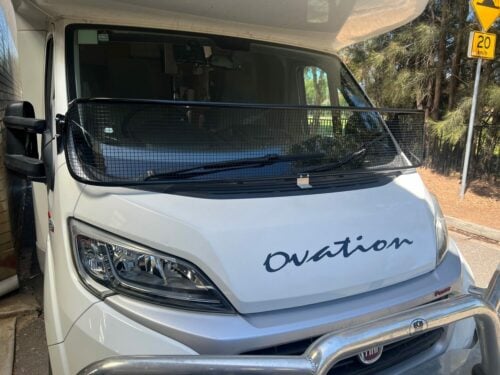 Fiat Ducato(Gen 3 2007on) 300mm tall Black Windscreen Stone Protector - Image 4