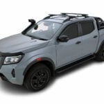 Nissan Navara NP300 4dr Ute Dual Cab (with Roof Rails) 07/15on Rhino-Rack Black Vortex Roof Racks (pr) (JC-01532)