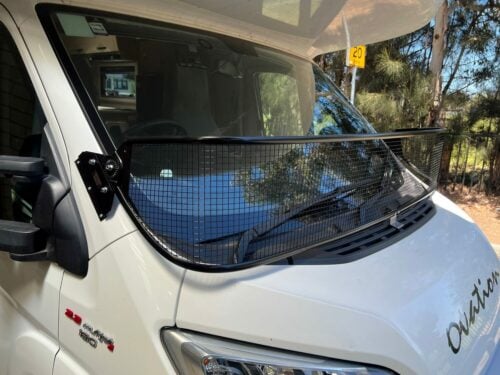 Fiat Ducato(Gen 3 2007on) 300mm tall Black Windscreen Stone Protector - Image 3