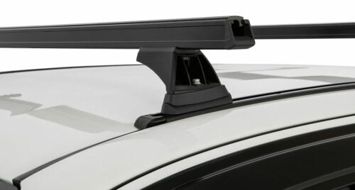 Toyota Hilux Oct 2015on Dual Cab RCH Heavy Duty Track Mount Black 2 Bar Rhino-Rack (JB0952) - Image 3