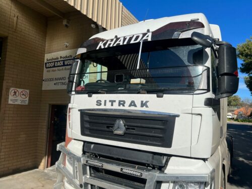 SinoTruck Sitrak 2022on Black Windscreen Stone Protector - Image 3