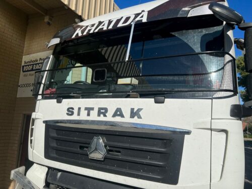 SinoTruck Sitrak 2022on Black Windscreen Stone Protector - Image 5