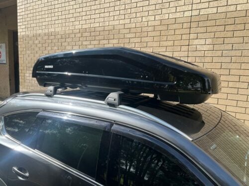 Mazda CX8 With Flush Rails 07/18on Yakima Black Flush Bar Roof Racks - Roof Rack World