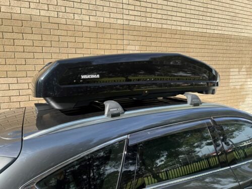Mazda CX8 With Flush Rails 07/18on Yakima Black Flush Bar Roof Racks - Roof Rack World