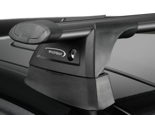 Porsche Cayenne 2002 - 2010 with Raised Rails Yakima Black Thru Bars (2) (S17YB/K328) - Image 3