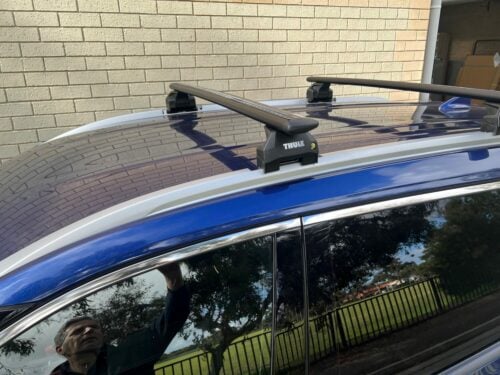 Nissan Xtrail 2023 on (with flush rails) Thule Wingbar Black Evo Roof Racks - Roof Rack World
