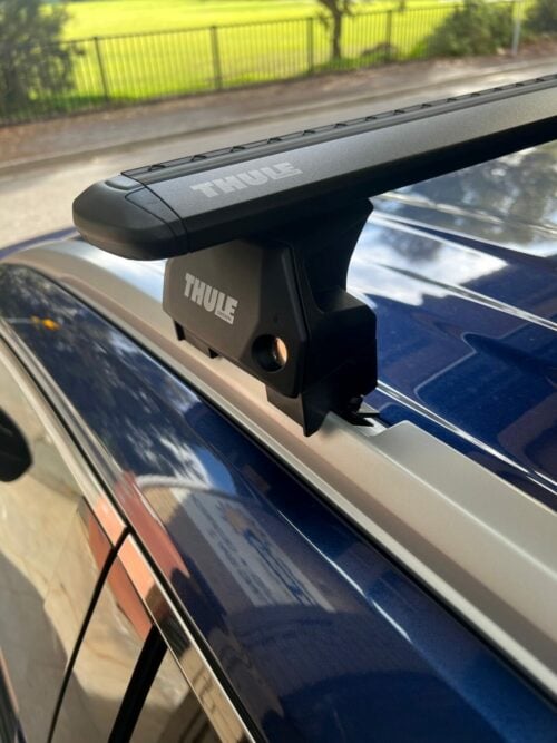 Nissan Xtrail 2023 on (with flush rails) Thule Wingbar Black Evo Roof Racks - Roof Rack World