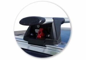 Ford Everest Next Gen 2022on (with flush rails) Pro Rack Silver Thru Roof Racks (pr) (S17Y/K1062) - Image 2