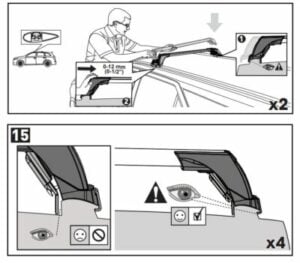 Ford Everest Next Gen 2022on (with flush rails) Pro Rack Silver Thru Roof Racks (pr) (S17Y/K1062) - Image 3