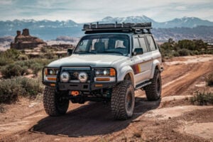 Toyota LandCruiser 80 Series 1990-98 Pioneer 6 Platform Roof Rack (2100x1430mm) (JA57196) - Image 2