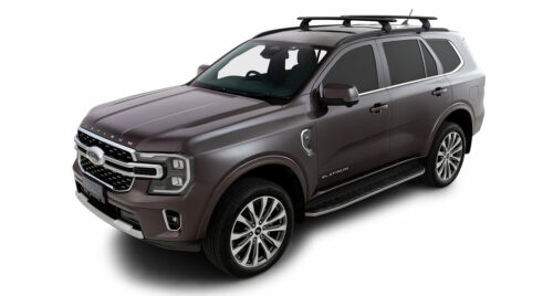 Ford Everest Next Gen July 2022on (with flush rails) RX200 Black Bars(pr) (JC-01947) - Image 2