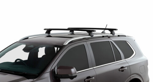 Ford Everest Next Gen July 2022on (with raised rails) RX200 Black Bars(pr) (JC-01946) - Image 3