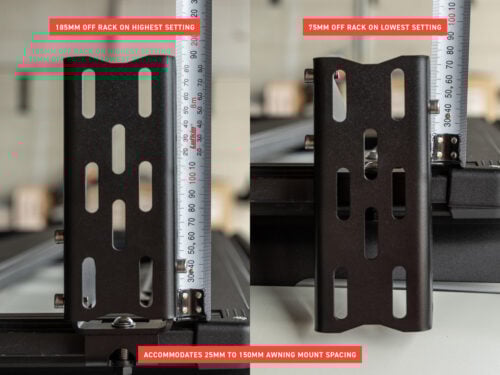 Kaon 270 Degree Awning Bracket Set KS0413 for ARB Base Rack Platforms - Image 2