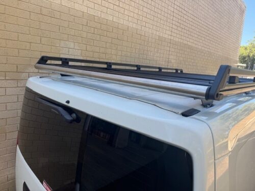 Toyota Hiace SLWB 2019 - On Wedgetail Trade Rack (3000x1600mm) (with rear roller) - Image 6