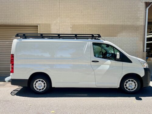 Toyota Hiace LWB 2019 - On Wedgetail Trade Rack (3000x1600mm) (with rear roller) - Image 12